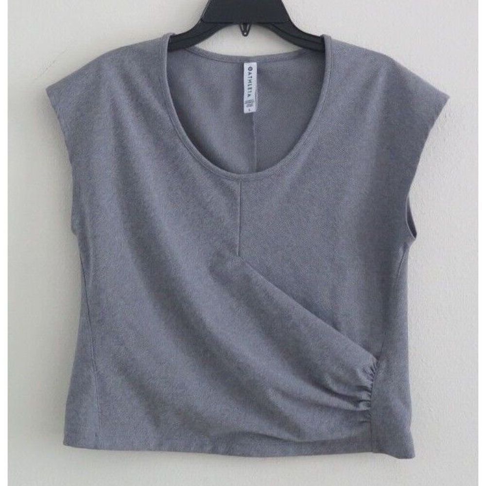 Athleta Gray Short Sleeve Tee